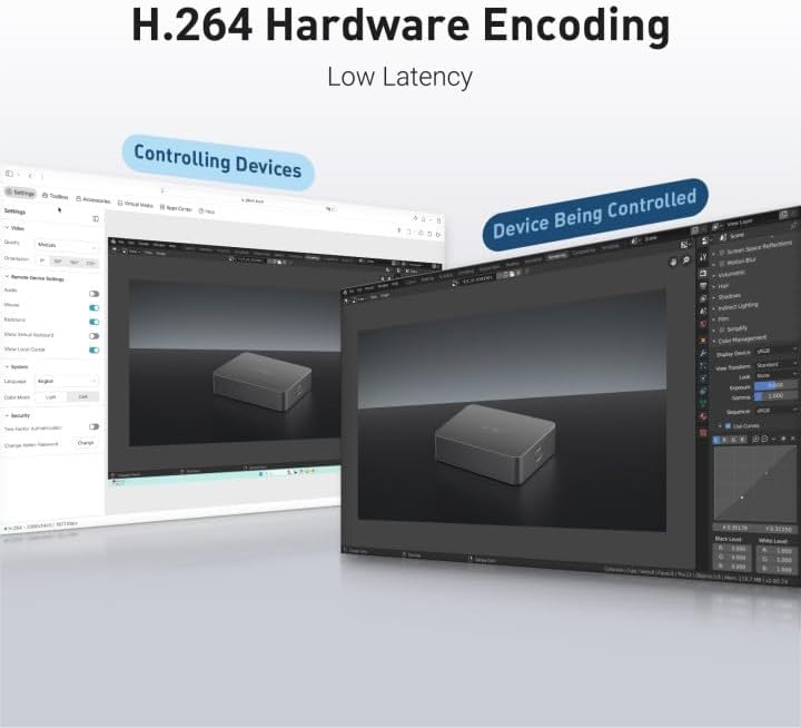 GL.iNet Comet (GL-RM1) Remote KVM Over Internet, 4K@30Hz Tailscale Support,Remote Keyboard, Video, Mouse, Install OS Via BIOS Control, Adapted KVM Switches for Home Offices,Data Center
