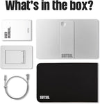 SOTSU FlipAction Elite 16" Portable Monitor | 4K | Super Compact | Pivot Rotate | 3840x2400 DCI P3 | 60Hz | 450 Nits | Full Metal CNC | Perfect Match for Mac and Windows (Silver)