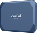 Crucial X10 1TB Portable SSD, Up to 2,100MB/s, USB 3.2 USB-C, External Solid State Drive, Compatible with Windows, Mac & Android, Durable Storage for Games, Photos & Files, Blue - CT1000X10SSD9-02