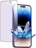 PERFECTSIGHT Sapphire Anti Blue Light Screen Protector Designed for iPhone 14 Pro Max - Eye Protection Diamond Hard Tempered Glass - HD Clear Military Grade Shatterproof Easy Installation (6.7 inch)