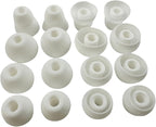 Replacement Ear Tips for Beats Urbeats2.0 Tour2.0 ibeats Beats x, Beats Flex Secure Fit for Powerbeats Pro Silicone Earbuds Washable Sweat-Resistant Noise Isolation 8 Pairs (White)