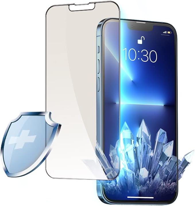 PERFECTSIGHT Sapphire Anti Blue Light Screen Protector Designed for iPhone 13 Pro/iPhone 13, [Medical-Grade Eye Protection] HD Filter 6 Radiations Shatterproof Diamond Hard Tempered Glass (6.1 inch)