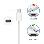 6ft USB-C to USB-A Fast Charger Cable for iPad Pro, Galaxy, MacBook Air, Nintendo Switch, Pixel, LG, Sony, OnePlus