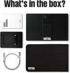 SOTSU FlipAction Pro 16" Gen2 Premium Portable Monitor | Super Compact | Pivot Rotate | 2560x1600 DCI P3 | 120Hz | 400 Nits | Full Metal CNC | Perfect Match for Mac and Windows (Universe Black)