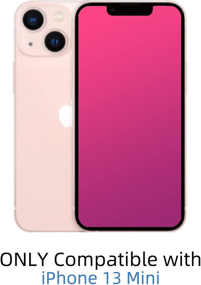 EGKimBa Privacy Screen Protector Compatible with iPhone 13 Mini, 5.4 inch Gradient Colorful Electroplated Anti-Spy Anti-Blue Light Tempered Glass