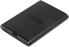 Transcend 250GB External SSD for iPhone/iPad/Mac/Windows/Android, PC/Laptop/Tablet/TV/Game Console, Portable Solid State Drive with One Touch Back up, One-Time Password Unlock, Type-A&Type-C Cables