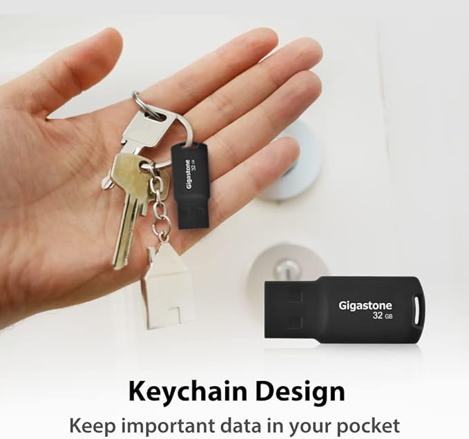 GIGASTONE V70 32GB 10-Pack USB 2.0 Flash Drive Thumb Drive Memory Stick Pen Drive Capless Design Pen Drive