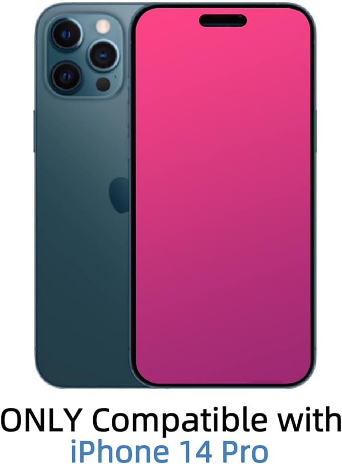 EGKimBa Privacy Screen Protector for iPhone 16, 6.1 inch Gradient Colorful Electroplated Anti-Spy Anti-Blue Light Easy Installation Tempered Glass