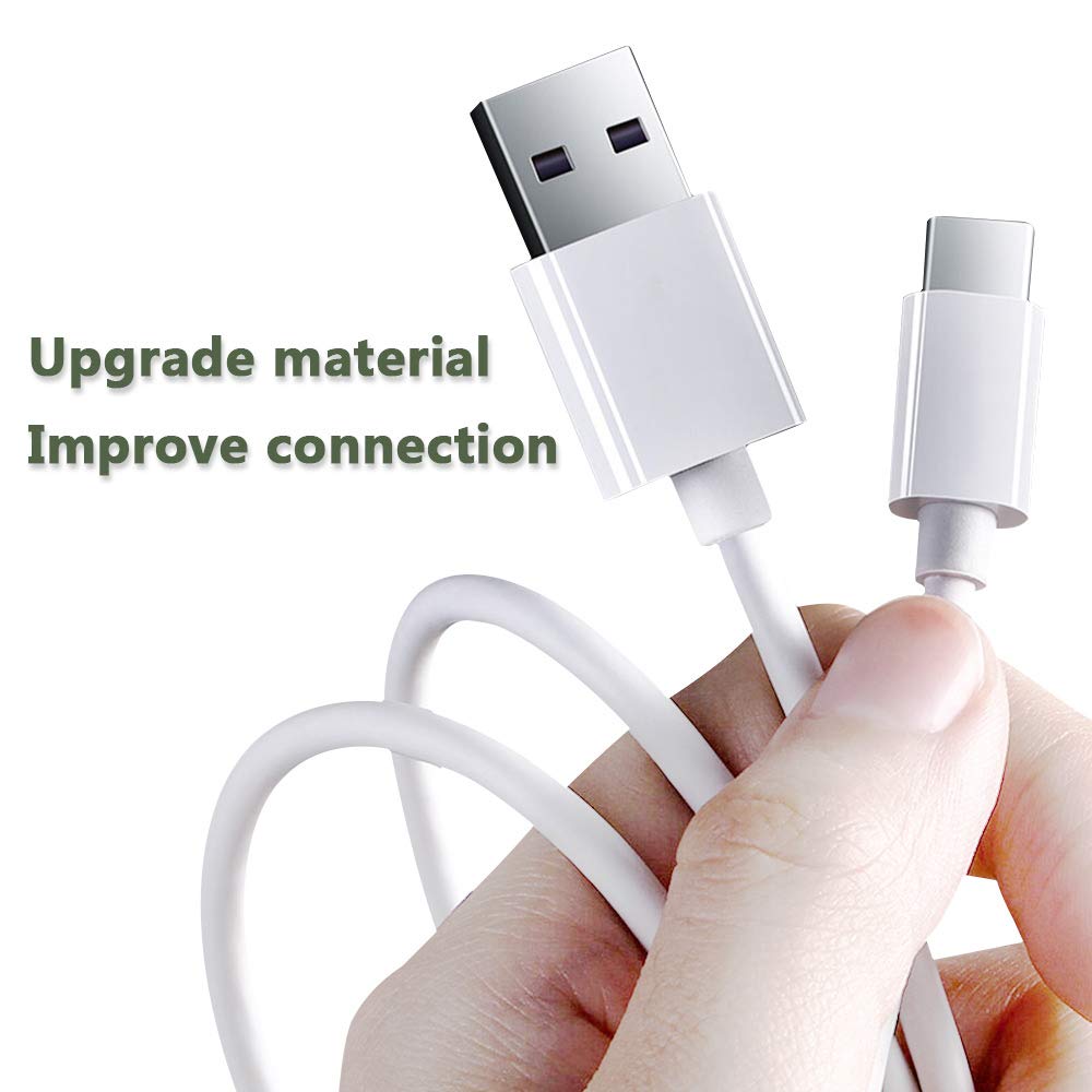 6ft USB-C to USB-A Fast Charger Cable for iPad Pro, Galaxy, MacBook Air, Nintendo Switch, Pixel, LG, Sony, OnePlus