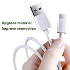 6ft USB-C to USB-A Fast Charger Cable for iPad Pro, Galaxy, MacBook Air, Nintendo Switch, Pixel, LG, Sony, OnePlus