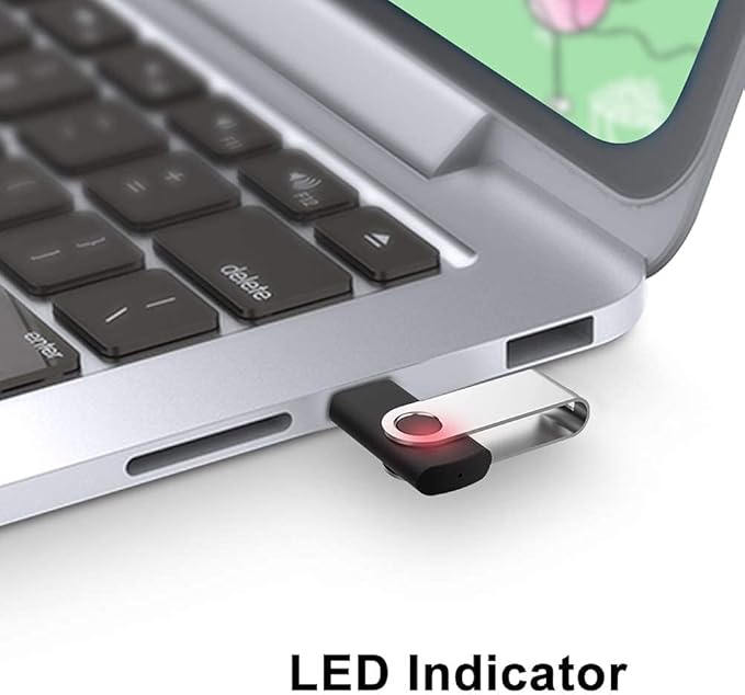 JUANWE 64GB USB Flash Drive 2 Packs, 2.0 Thumb Drive Foldable USB Storage Flash Drive Memory Stick with Lanyard Hole, Jump Drive Pen Drive Zip Drive Portable Flashdrive for PC/Tablet/Mac/Car, Black