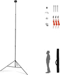 20FT/6M Tripod Stand - Heavy Duty Tripod Stand - Tall Tripods Air-Cushioned Telescoping Light Stand for Photography Overhead Shots, Sports(Aluminum Alloy)