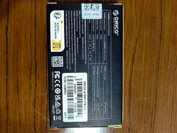 ORICO 512GB NVMe SSD PCIe 4.0- Up to 7200MB/s, M.2 2280 PCIe 4.0X4 Internal Solid State Drive, Fast Heat Dissipation, Compatible with macOS Windows for Gamers and Creators-e7400
