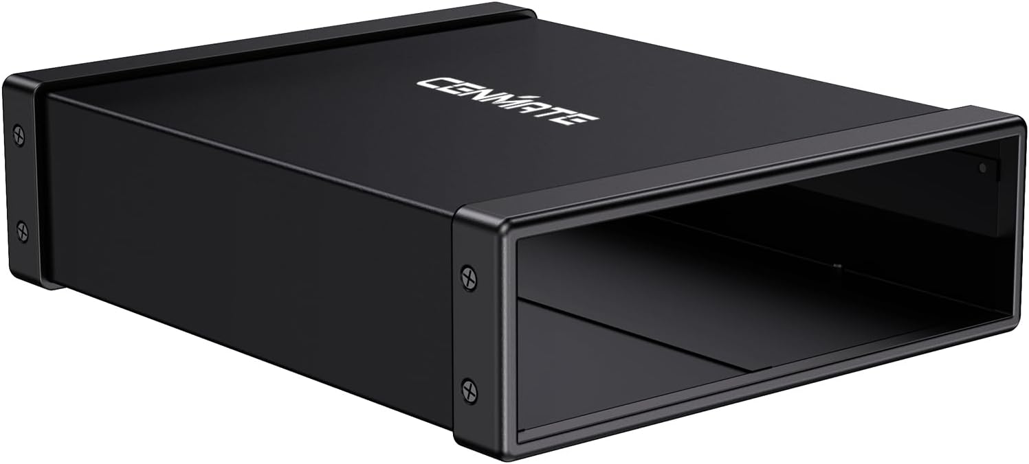 5.25" Blu-Ray/CD/DVD SATA Drive enclosure with USB A/C 3.0, 5.25 drive enclosure, Optical Drive Enclosure, Aluminum Alloy, Hot swappable(Optical Drive not included)
