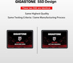 Gigastone SATA SSD 512GB (5-Pack) 2.5 inch SSD 550MB/s Upgrade Laptop PC Memory and Storage PS4 HDD Replacement 2.5" Internal Solid State Hard Drives SATA III SLC Cache 3D NAND Game Turbo Performance