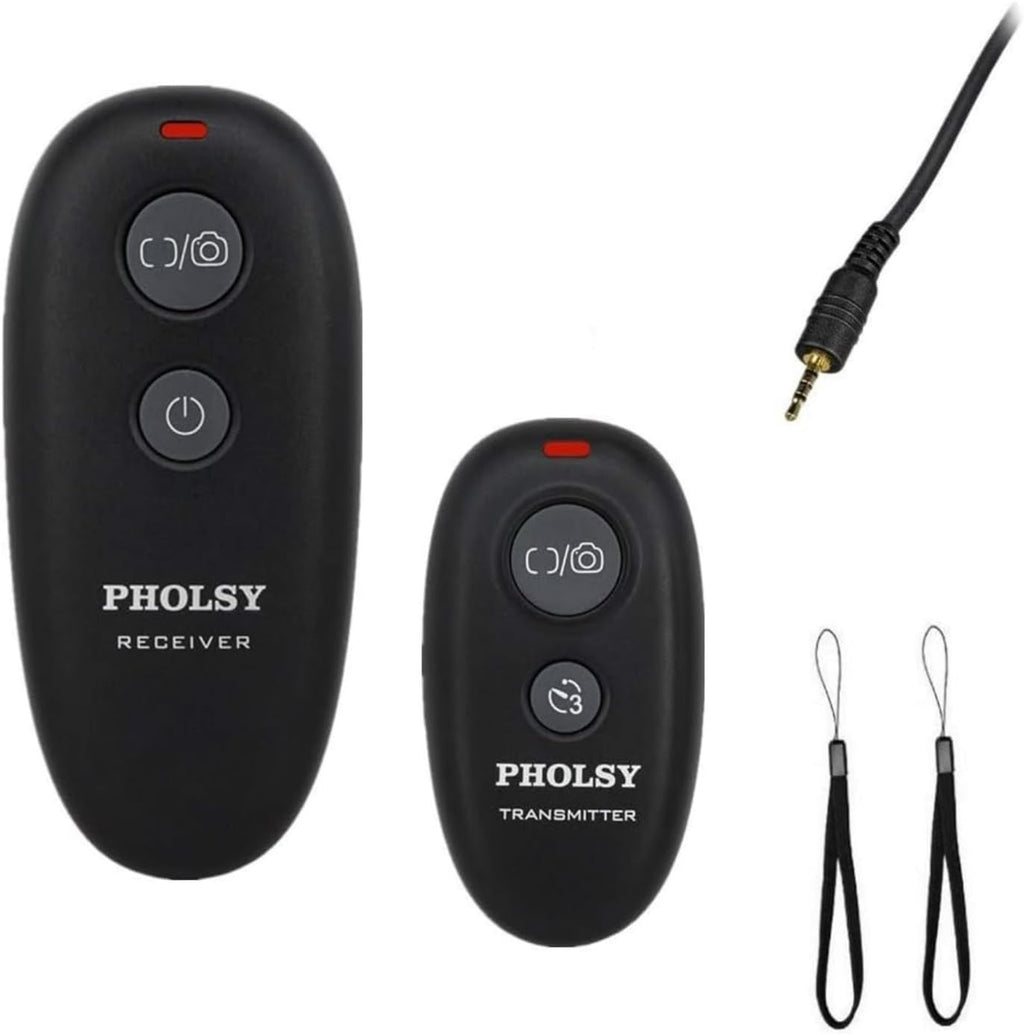 PHOLSY Wireless Shutter Camera Remote Release Control for Panasonic S5, S1H, S1R, S1M, S1, G95, G91, G90, G9, FZ1000 II, G80, G81, G85, GH5, GH6, G95, G7, GH7, GX8, G6, G5