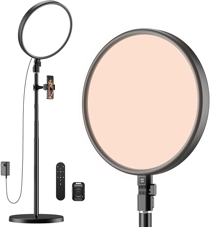 TODI Large Ring Light with 79" Stand, 6500K Full-Screen Selfie Light Ring with Stand and Phone Holder, Professional Big Ring Light for Live Stream, YouTube, TikTok, Makeup, Video, Barber, Photography