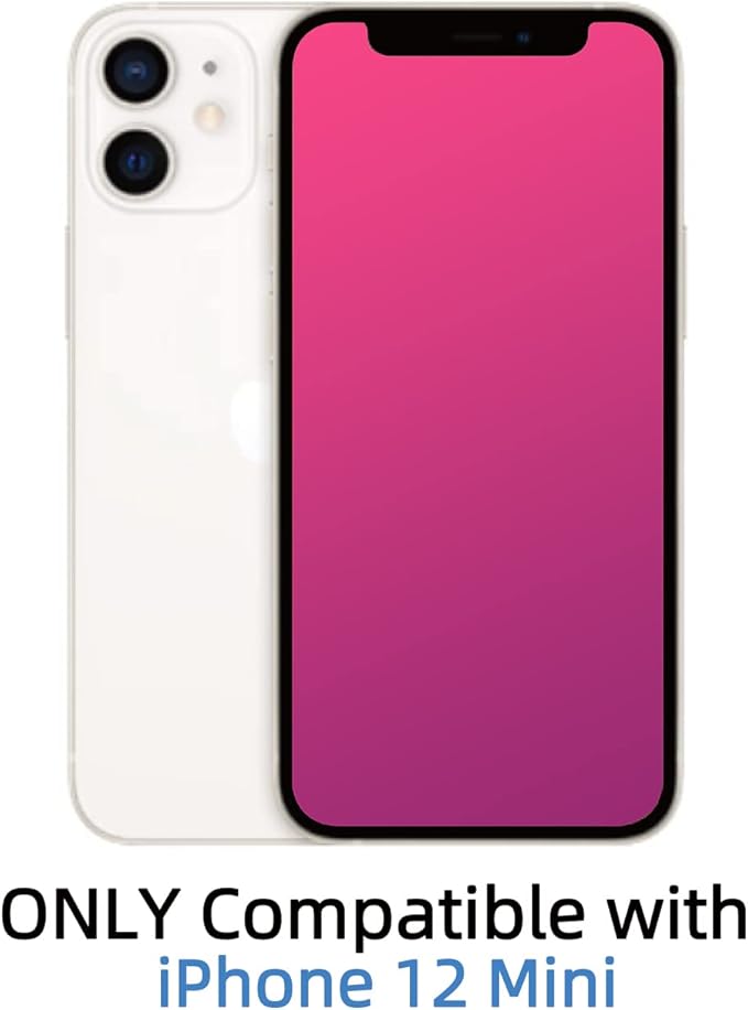 EGKimBa Privacy Screen Protector compatible with iPhone 12 Mini, 5.4 inch Gradient Colorful Electroplated Anti-Spy Anti-Blue Light Easy Installation Tempered Glass