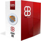 Dripstone CAT6 Ethernet Cable 1000ft Bulk Network LAN Wire 23AWG Solid UTP 550MHz High-Speed Internet Cable Gaming, Streaming, Office, Home Use, Pull Box, Cat6 Bulk, Stable Connectivity - Orange