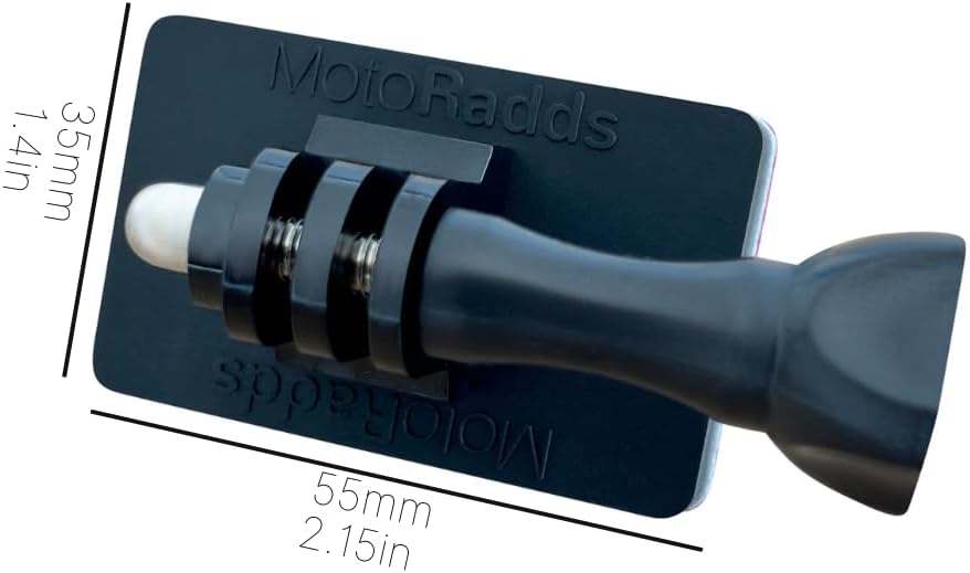 FLEX Classic flexible adhesive action camera mount for motorcycle windscreens, MX visor peaks, helmets, fairings, cowls, and more! Compatible with GoPro, Insta360, DJI, Sugru, and more (2pk)