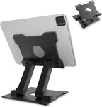 KABCON Tablet Stand,Adjustable Drawing Holder Eye-Level Aluminum Solid Stand for Desk, Portable Monitor, iPad Pro 9.7 10.5 Air Mini,Microsoft Surface Pro,Tab-Up to 15''