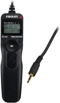PHOLSY P6 Timer Remote Control Cable with Intervalometer for Panasonic S5, S1H, S1RM, S1R, S1M, S1, G95, G91, FZ10002, G9, GH5, G85, G81, GX8, GX7, GH4, GH3, FZ2500, FZ2000, FZ1000, FZ300, FZ200