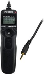 PHOLSY P6 Timer Remote Control Cable with Intervalometer for Panasonic S5, S1H, S1RM, S1R, S1M, S1, G95, G91, FZ10002, G9, GH5, G85, G81, GX8, GX7, GH4, GH3, FZ2500, FZ2000, FZ1000, FZ300, FZ200