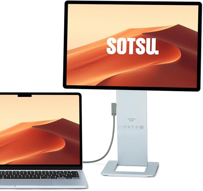 SOTSU FlipAction Pro 16" Gen 1 Limted Edition Premium Portable Monitor | Super Compact | Pivot Rotate | 2560x1600 DCI P3 | 60Hz | 350 Nits | Full Metal CNC | Perfect Match for Mac and Windows