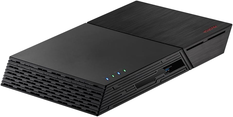 Asustor Flashstor 6 FS6706T - 6 Bay All-SDD NAS Storage, Quad Core 2.0GHz, Dual 2.5GbE Ports, 4GB RAM DDR4, Computer Network Attached Storage with 2 x 4TB NVMe SSD