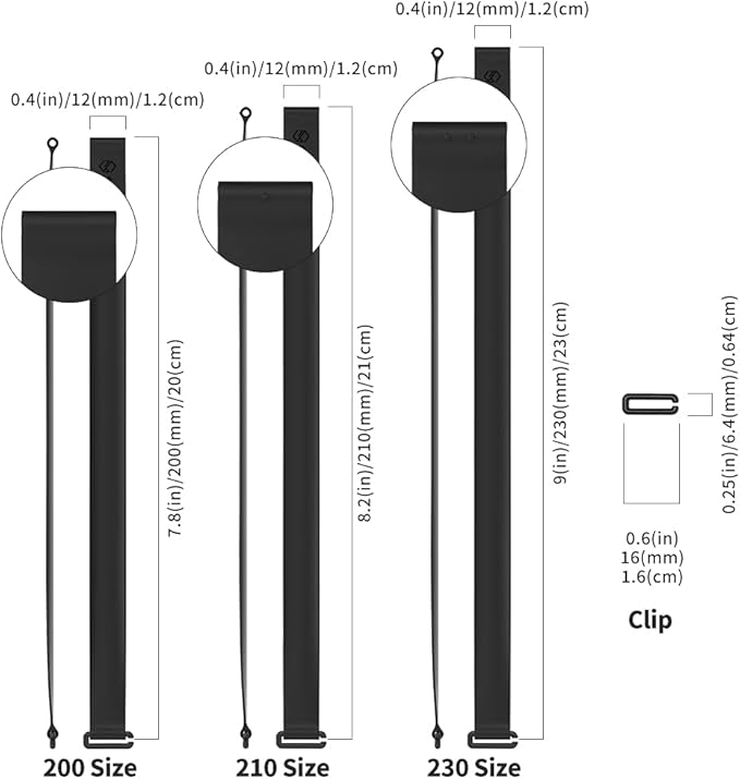 Sinjimoru C-Shaped Clip Finger Phone Grip, Silicone Loop for iPhone Case & Samsung. Black 230