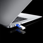 USB 8GB Bulk Flash Drives 50 Pack, EASTBULL USB 2.0 Swivel Thumb Drives Pack Metal USB Drives Fold Storage (Blue)