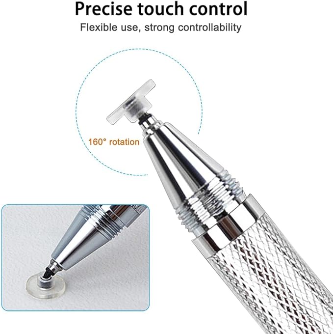 YuCool 20 Pieces Passive Stylus Pen Replacement Disc Tips, Universal Nibs Compatible with Capacitive Touch Screen