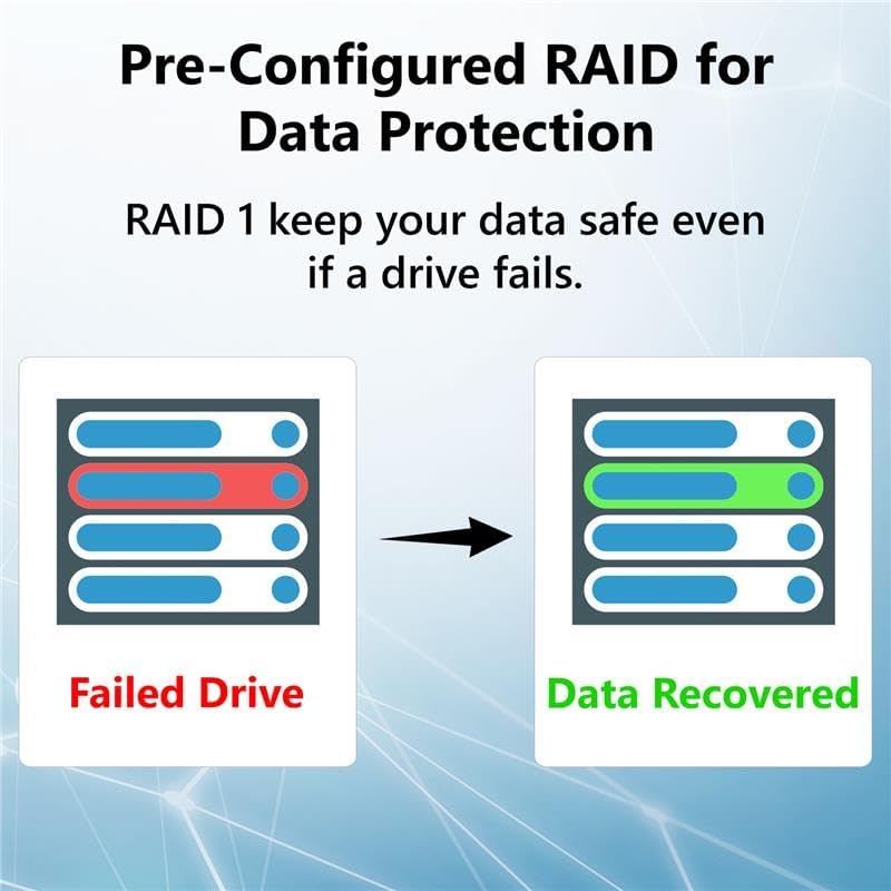 BUFFALO LinkStation 720 8TB 2-Bay Home Office Private Cloud Data Storage with Hard Drives Included/Computer Network Attached Storage/NAS Storage/Network Storage/Media Server/File Server