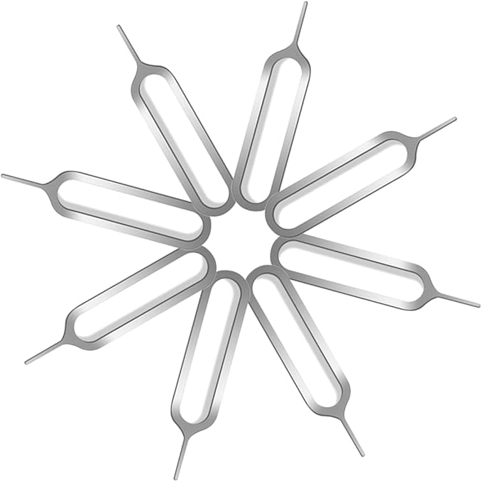 10 Pack SIM Card Adapter Kit, 4 in 1 Nano Micro Standard Converter Kit with Steel SIM Tray Eject Pin 1, Black