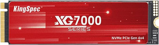 KingSpec XG7000 8TB NVMe SSD PCIe 4.0-7400MB/s Read Speed, 3D TLC NAND M.2 2280 Internal SSD, Compatible with Gaming PC, Laptop, PS5 Console