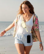 Clip and Go Strap for Phone with Wallet - Adjustable and Detachable Phone Lanyard Crossbody, Wrist Wallet for Home Travel