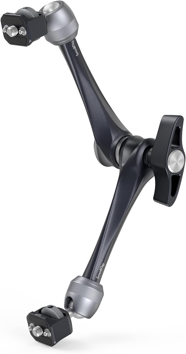 SMALLRIG Rosette Magic Arm 11 Inch with Ball Head, 1/4"-20 Screws, and Anti-Twist Pins, for Cameras/iPads/Monitors/LED Lights/Smartphones/Action Cameras, Max Load Capacity 3kg