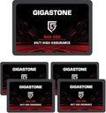 Gigastone SATA SSD 512GB (5-Pack) 2.5 inch SSD 550MB/s Upgrade Laptop PC Memory and Storage PS4 HDD Replacement 2.5" Internal Solid State Hard Drives SATA III SLC Cache 3D NAND Game Turbo Performance
