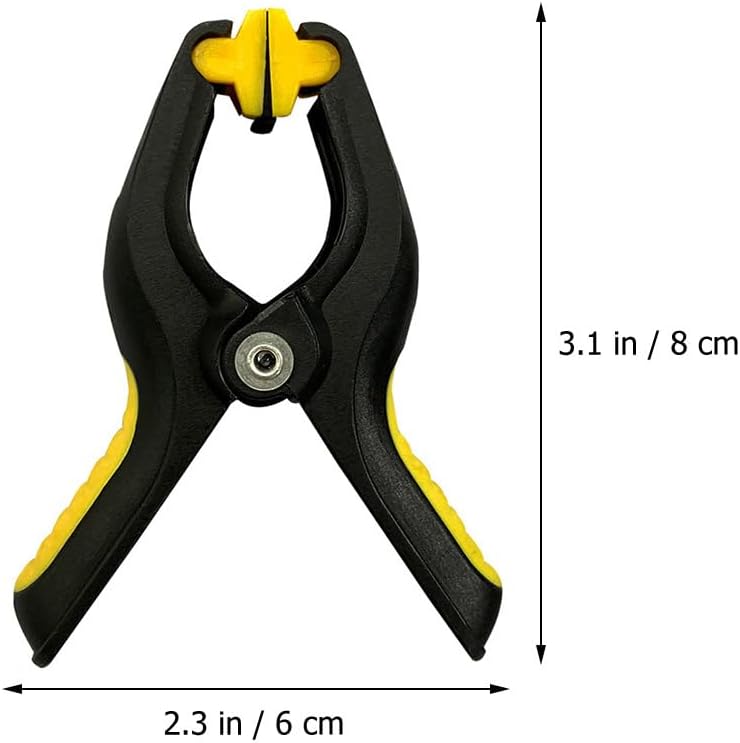 Mikikit 8pcs Screen Repair Clamp Kit Durable Lcd Screen Fastening Tools for Tablets Slip Grip Scratch-resistant Sponge Pad Easy to Use Heavy Duty Fixing Clamps