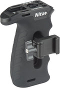 Nitze Ergonomic NATO Side Handle with NATO Calmp, Up/Down and Left/Right Adjustable, Rubberized Aluminum Camera Side Handle Camera/Monitor Cages - PA29C