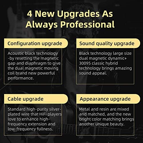 KZ ZSN PRO X Wired Earbuds, in-Ear Monitor with Dual Driver Clear Sound and Ergonomic Custom-Fit Ear Tips(S/M/L), Bass Ear Buds, 3.5mm Jack for Phones Computer Laptop, 2Pin IEM Cable(Blue Without Mic)