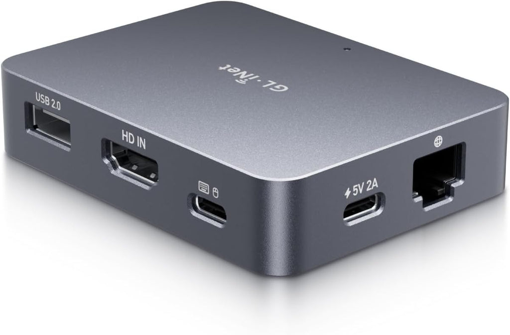 GL.iNet Comet (GL-RM1) Remote KVM Over Internet, 4K@30Hz Tailscale Support,Remote Keyboard, Video, Mouse, Install OS Via BIOS Control, Adapted KVM Switches for Home Offices,Data Center