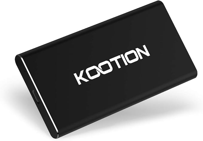 KOOTION External SSD 250GB Portable SSD High-Speed Solid State Drive, Read up to 500MB/s & Write up to 450MB/s