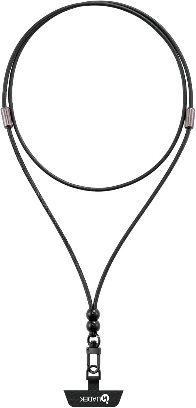 cell phone lanyard Detachable Phone Chain Strap Leather 2-in-1 Wristlet Phone Strap