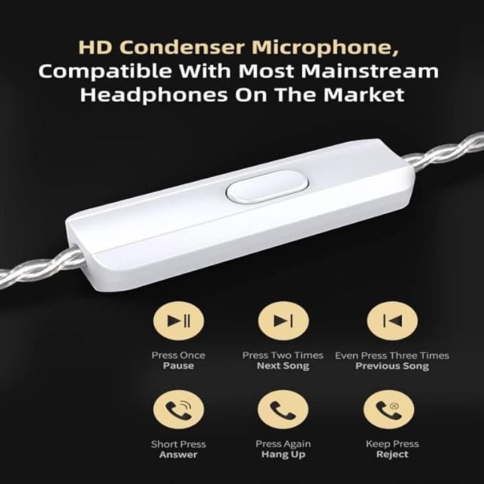 KZ ZSN PRO X in-Ear Earbud Headphones with Mic Dual Driver 1BA+1DD Hybrid Wired Earbuds Earphones Compatible with Android, iPhone, iPad, Laptops, MP3 and Most 3.5mm Interface (Black with Mic)