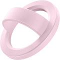 Magnetic Phone Grip, Removable Loop Grip with Soft Finger Strap, Silicone Phone Ring Holder for Back of Phone for iPhone 16/15/14/13/12 Pro Max/Plus, Chalk Pink