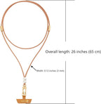 Leather cell phone lanyard Detachable Phone Chain Strap 2-in-1 Phone Charm with