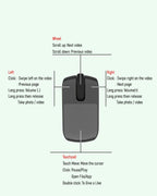 Tiktok Scrolling Ring,Air Finger Ring Mouse with a Touchpad,Remote Control for Kindle App/Camera/Video Recording,Bluetooth Scroller for iPhone/Android (Black)