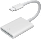 USB C SD Card Reader,USB 3.0 High Speed to SD Card Adapter for iPhone 15/16 Pro Max iPad Pro Trail Game Camera Viewer for MacBook Pro/Air iMac M1 M2 M3 Galaxy S24 Android PhoneTablet (White)