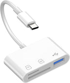 USB-C SD Card Reader, Multi-Function Memory Card Adapter for MacBook, Support SD, SDHC, SDXC, Micro SD Cards